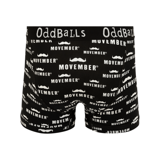 Oddballs x Movember - Mens Cotton Boxer Shorts