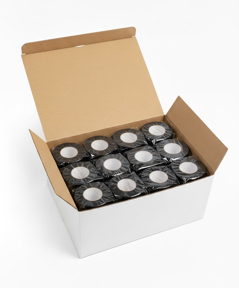 Proformance Wrap – Self Cohesive Football Sock Tape (Box of 24 Rolls, 5 cm x 4.5 m ≈ 5 m Stretched)