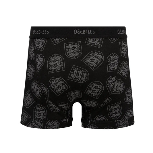 Black England Men’s Cotton Boxer Shorts – Support Men’s Health