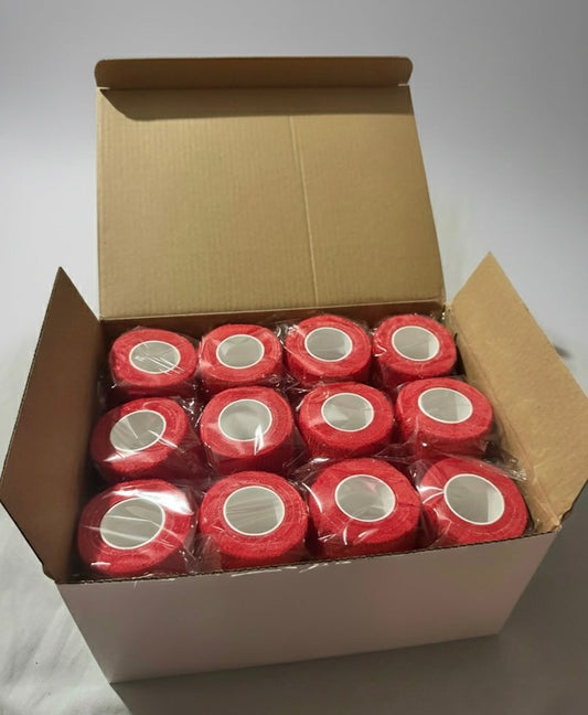 Proformance Wrap – Self Cohesive Football Sock Tape (Box of 24 Rolls, 5 cm x 4.5 m ≈ 5 m Stretched)