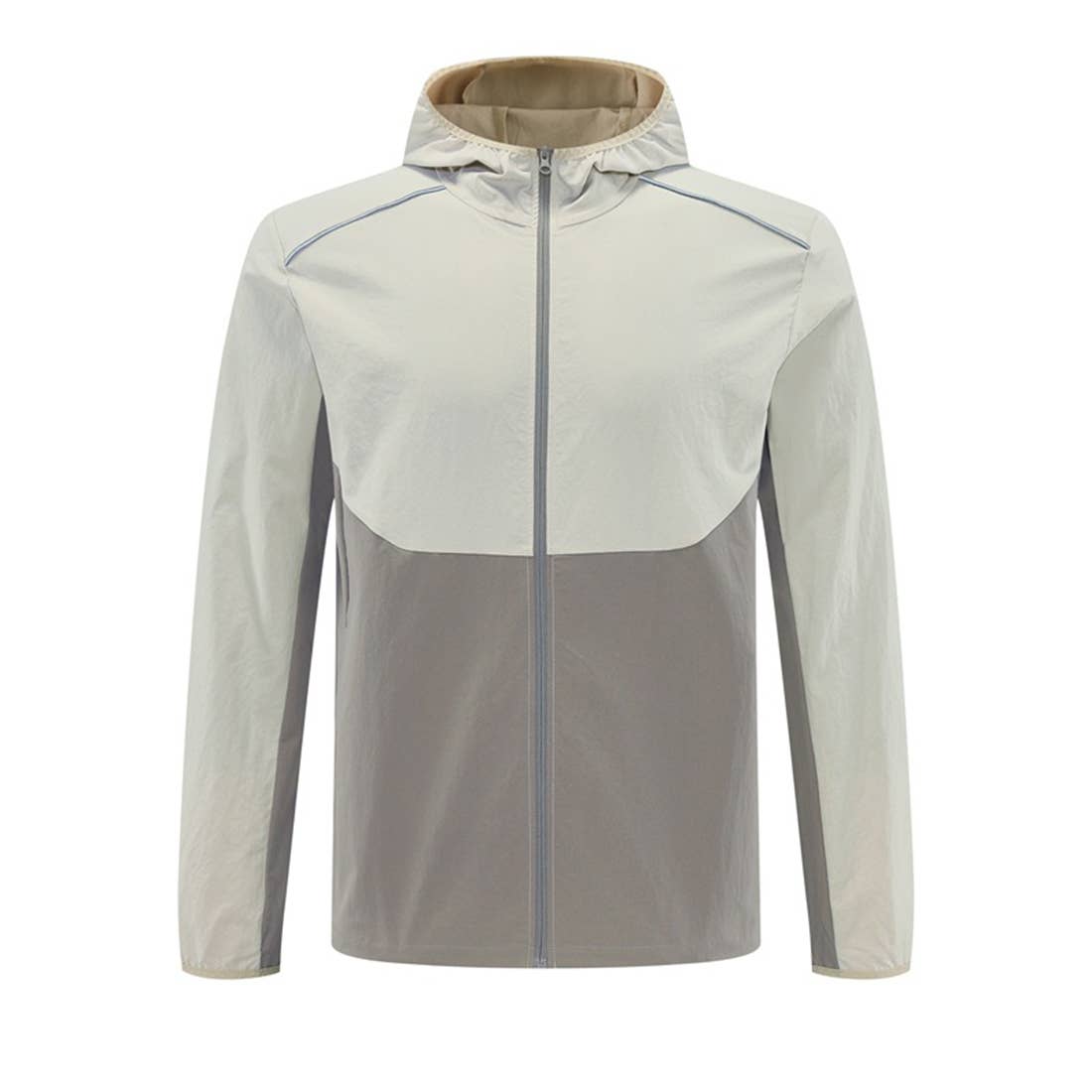 Men Hooded Water-Resistant Training Workout Running Jacket