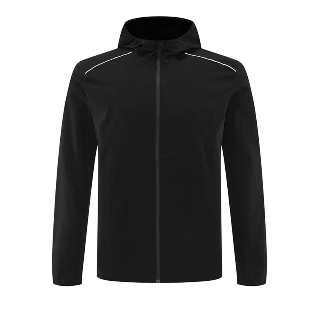 Men Hooded Water-Resistant Training Workout Running Jacket
